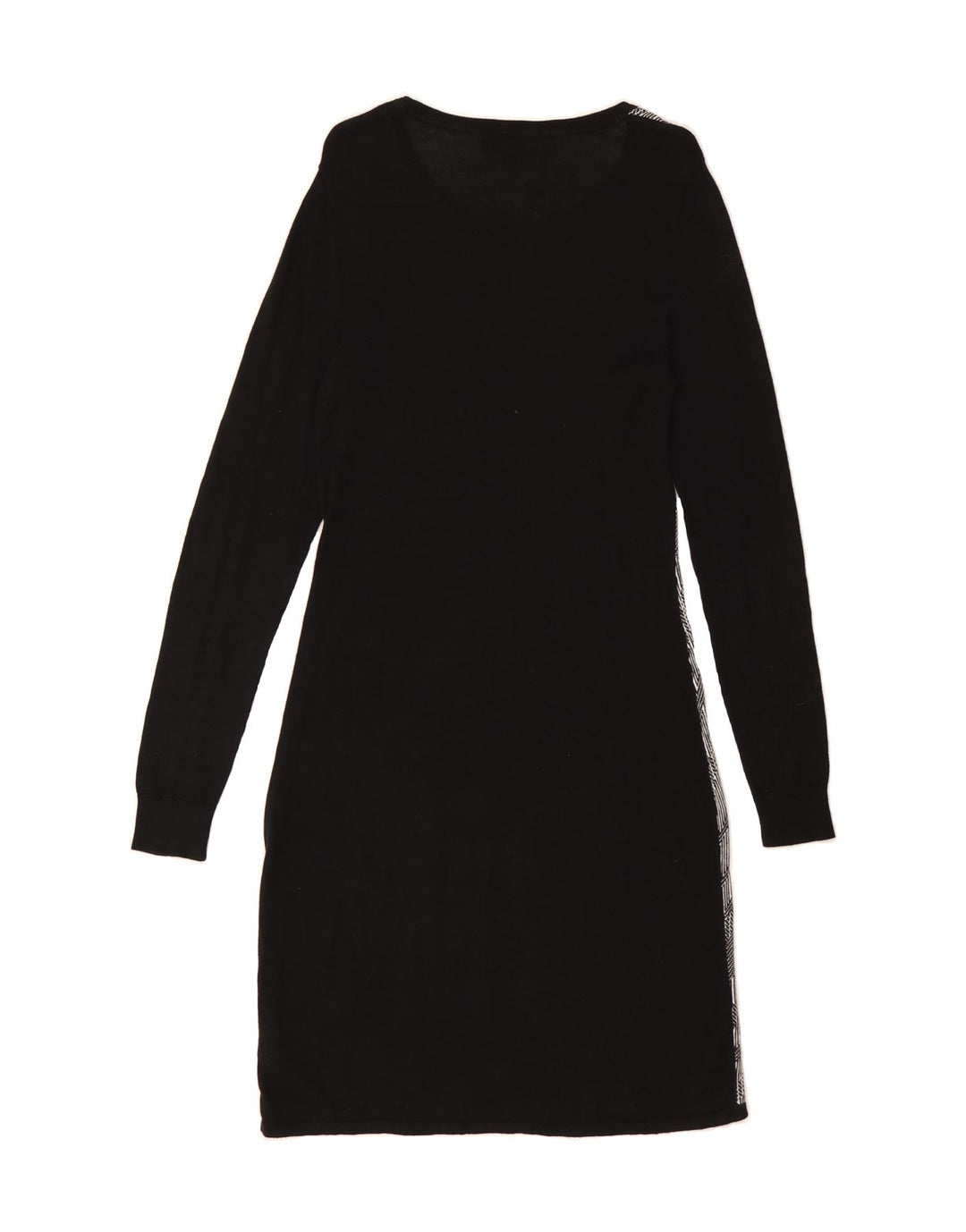MOSSIMO Womens Long Sleeve Jumper Dress UK 14 Medium Grey Colourblock Vintage Mossimo and Second-Hand Mossimo from Messina Hembry 