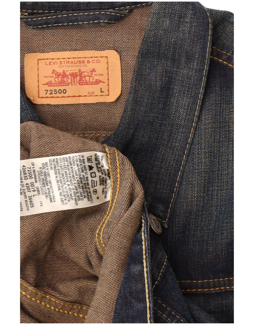 Levi's muška traper jakna UK 40 Large Blue Cotton