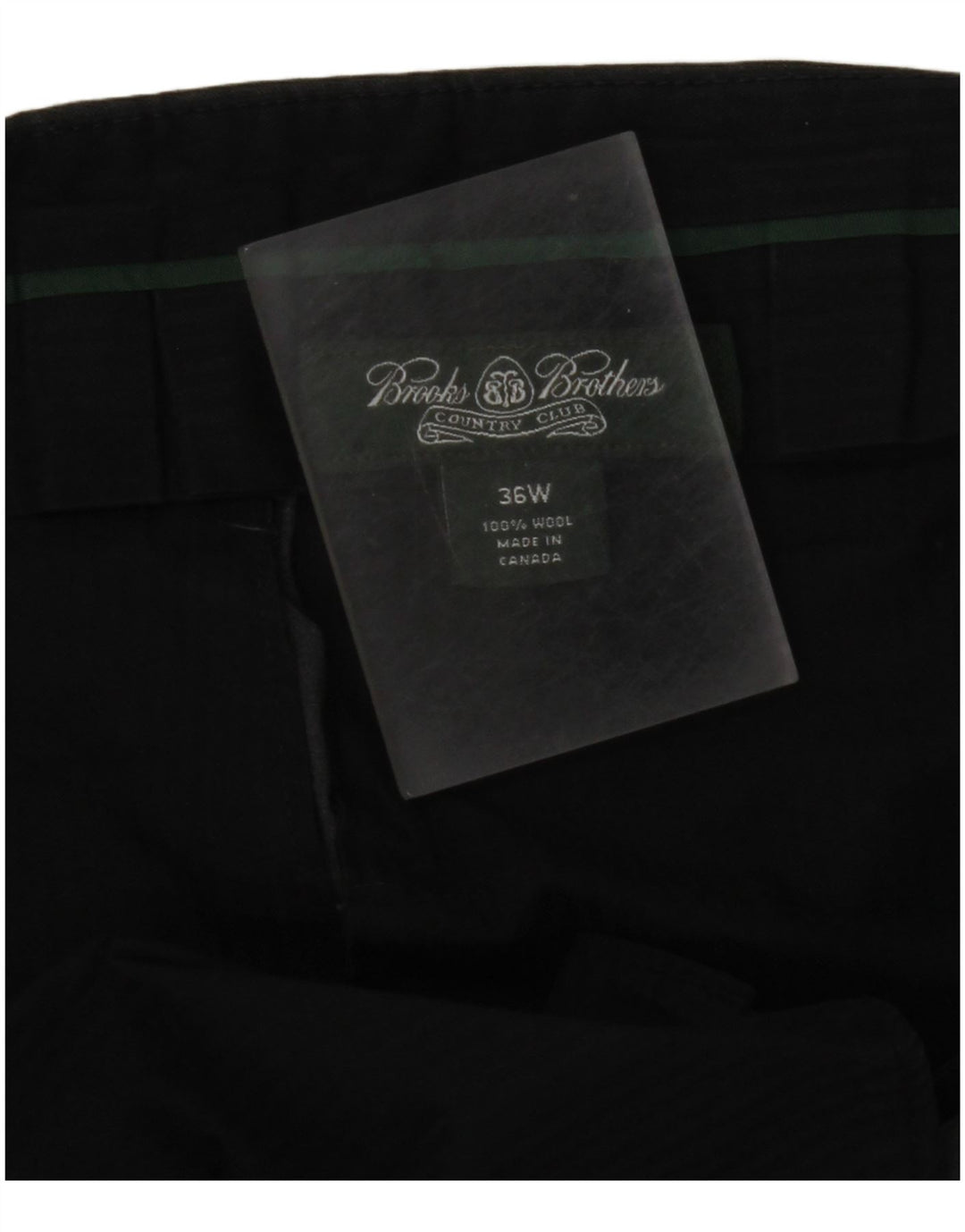 BROOKS BROTHERS Muške hlače ravnog odijela W36 L30 Siva vuna