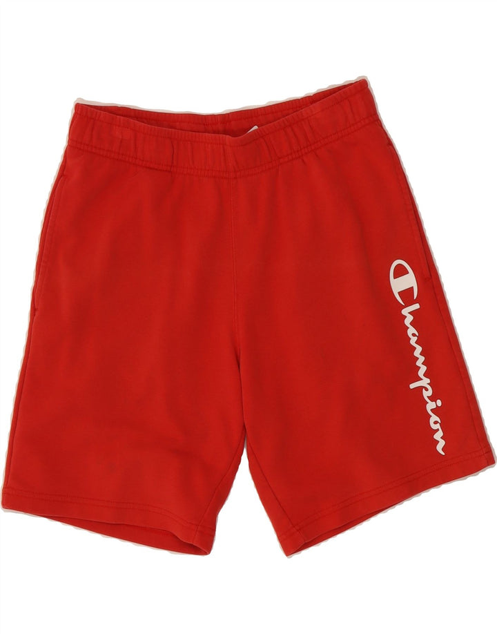 CHAMPION Mens Graphic Sport Shorts Small  Red Cotton Vintage Champion and Second-Hand Champion from Messina Hembry 