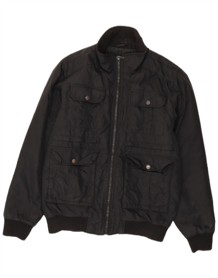 Jack & Jones muška bomber jakna UK 38 srednji crni poliester