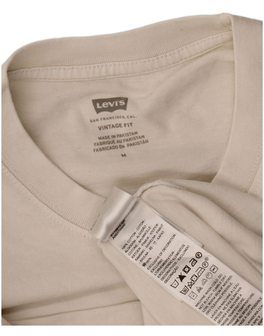 Levi's Vintage Fit majica kratkih rukava Srednje bijeli pamuk