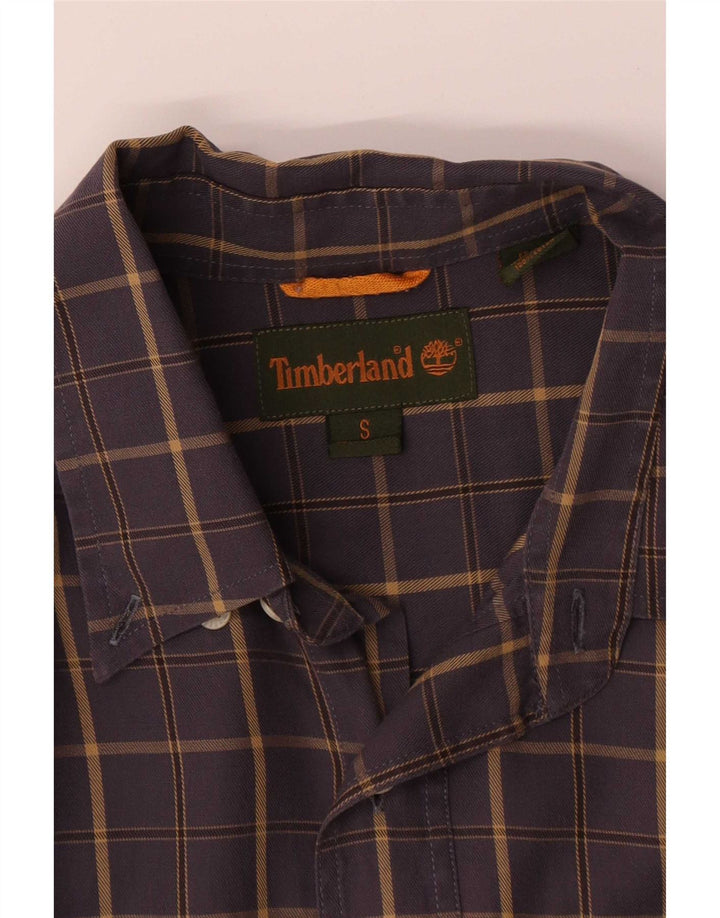 Timberland muška široka košulja malenog plavog kariranog pamuka