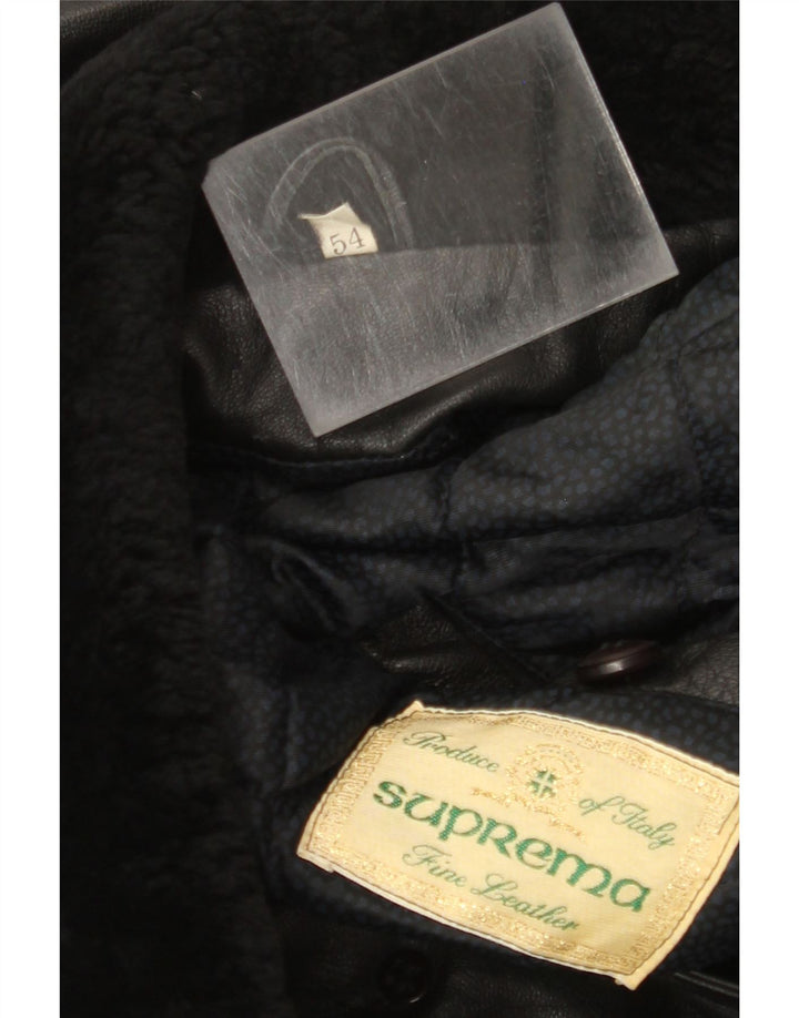 Suprema muška kožna jakna IT 54 2XL crna koža