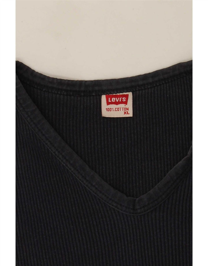 Levi's ženska majica kratkih rukava XL tamnoplavi pamuk