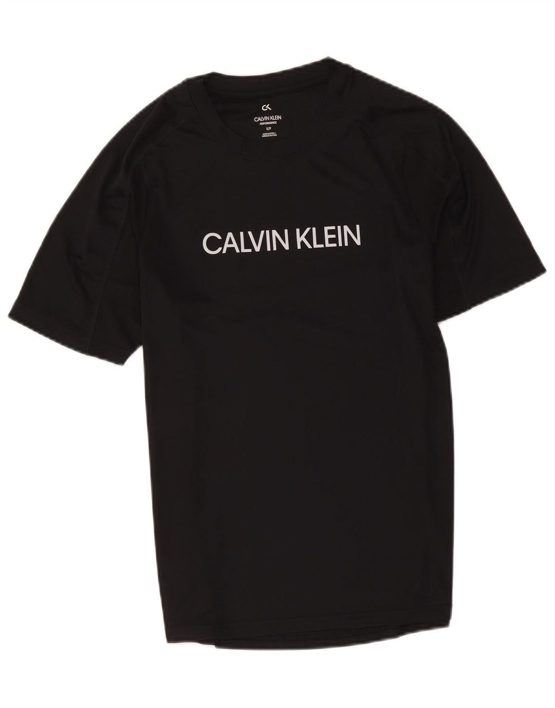 Calvin Klein muška majica kratkih rukava s grafičkim motivima, mali crni poliester