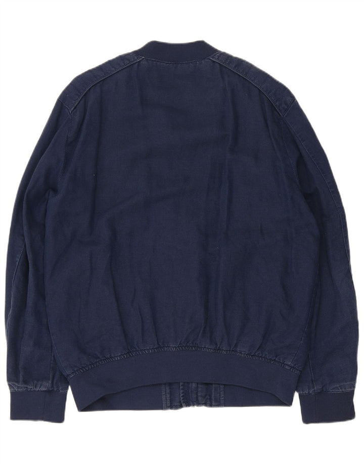 ZARA muška bomber jakna UK 40 veliki tamnoplavi poliester