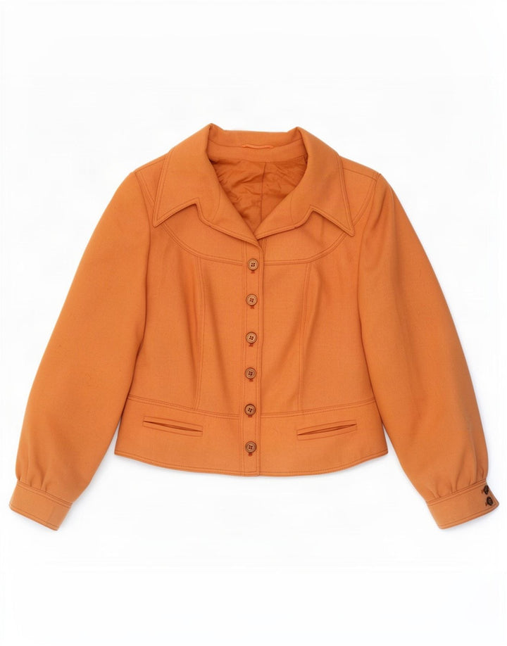 Vintage ženska bomber jakna EU 40 srednje smeđi poliester