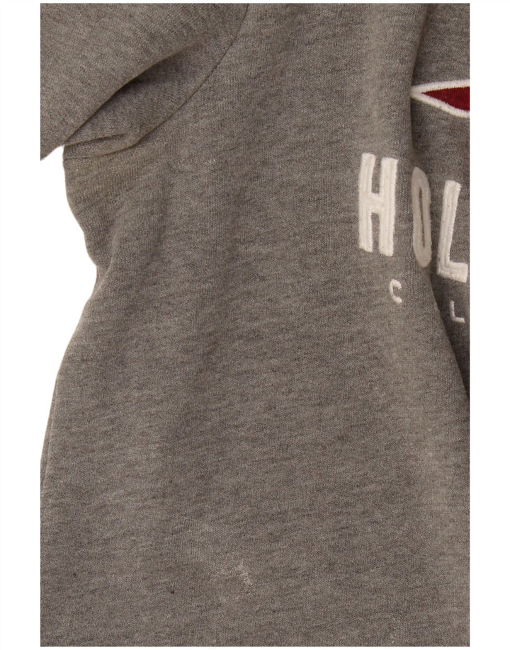 Hollister muška majica s grafičkim motivima Mali sivi pamuk