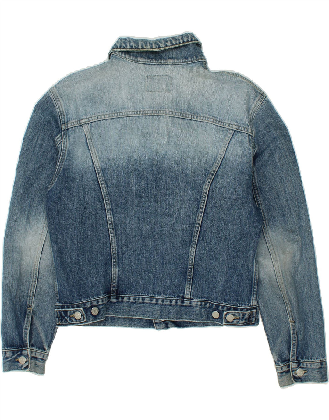 RIFLE Womens Denim Jacket UK 14 Medium Blue Vintage Rifle and Second-Hand Rifle from Messina Hembry 