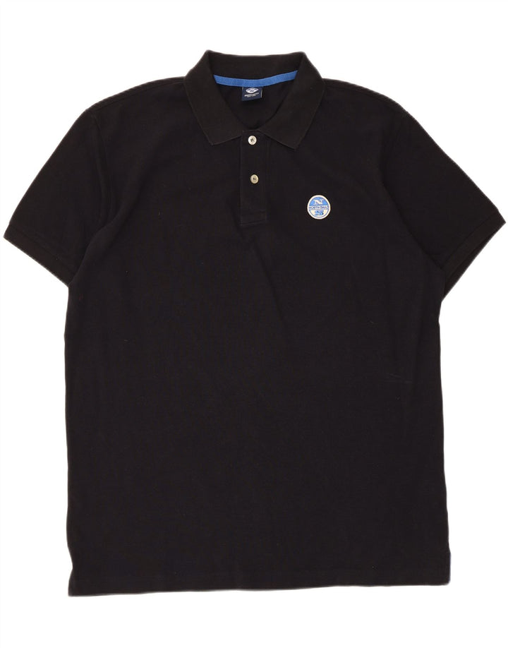 North Sails muška polo majica 2XL crni pamuk