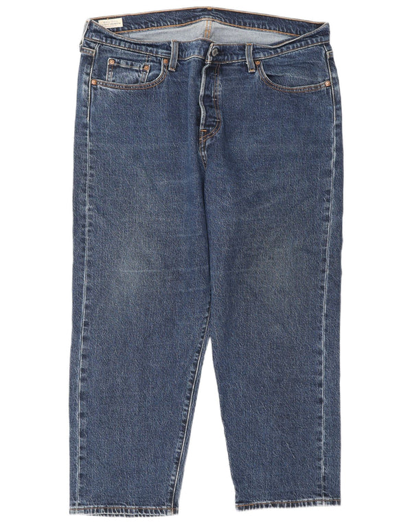 Levi's ženske 501 ravne traperice US 16 2XL W40 L26 plavi pamuk