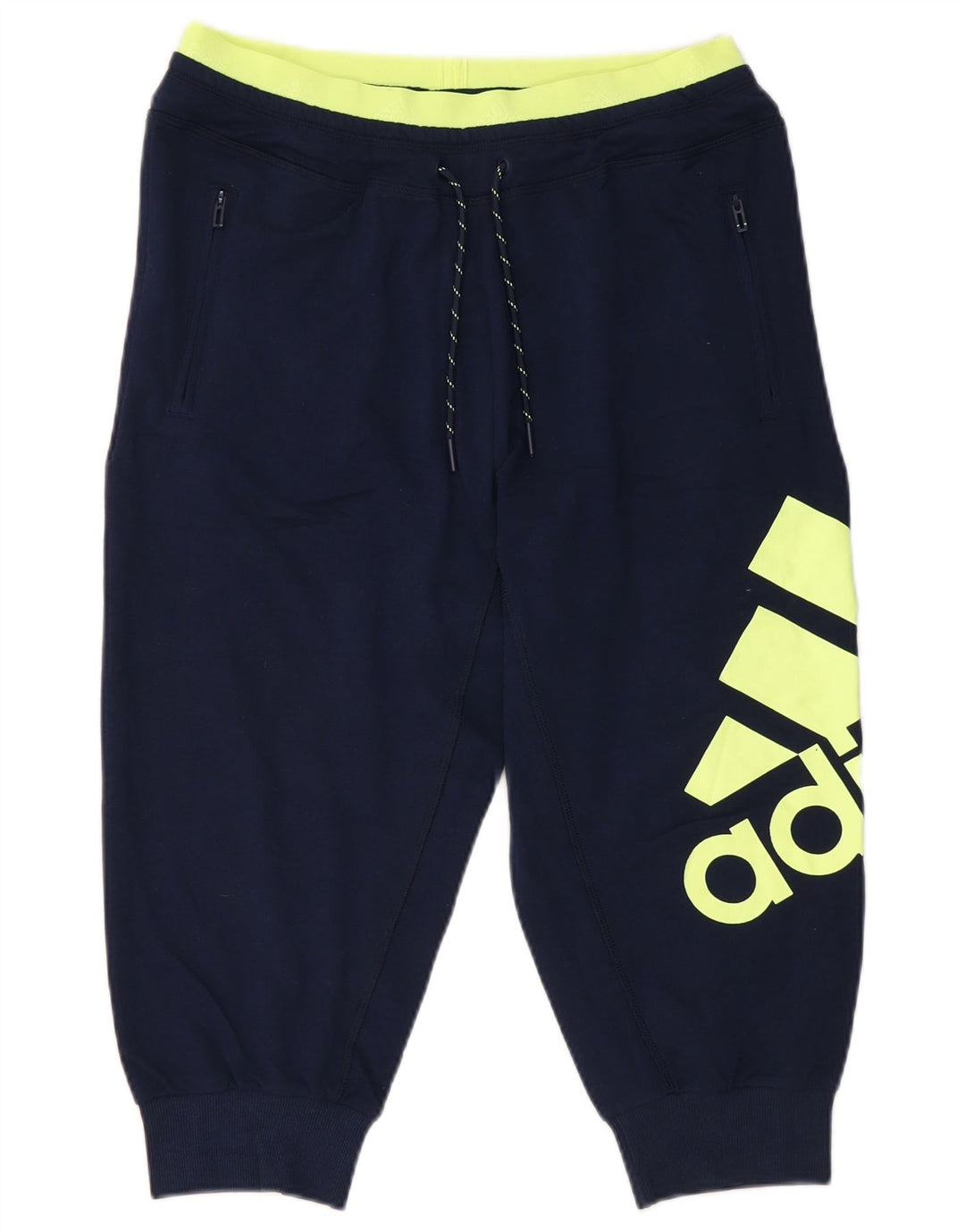 ADIDAS Ženske grafičke trenirke Hlače Joggers UK 8/10 Male tamnoplave
