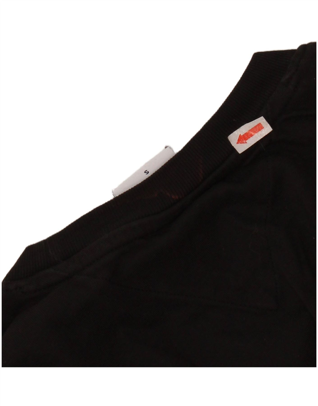 TOMMY HILFIGER Ženska skraćena majica kratkih rukava UK 10 Mala crna pamuk