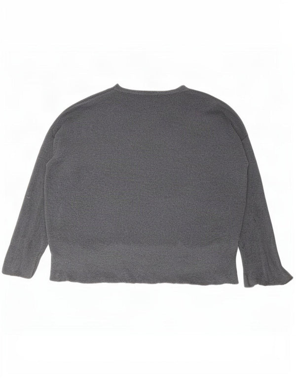 Zara ženski pulover s okruglim izrezom UK 10 Small Gray