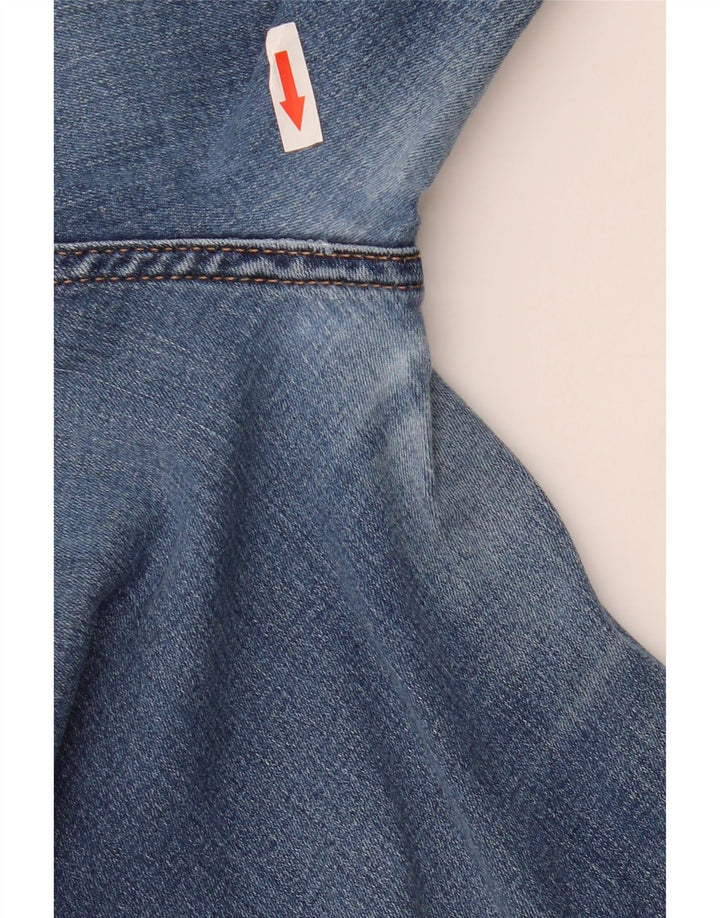 MARKS & SPENCER Ženske traperice Regular Fit Bootcut UK 10 Male W30 L30 Plave