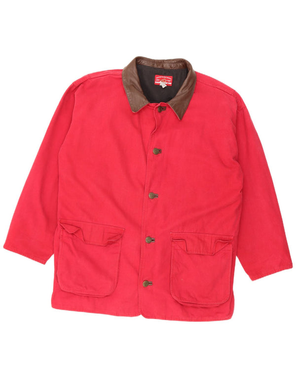 Marlboro Country Store Muška upotrebna jakna UK 44 2XL Red Colourblock Pamuk