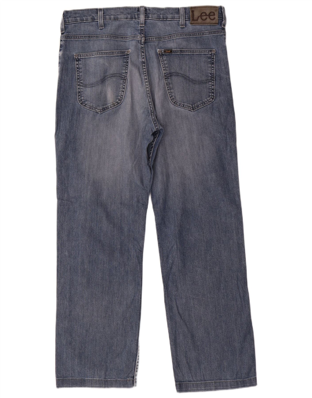 LEE Mens Brooklyn Straight Jeans W36 L29 Plavi pamuk