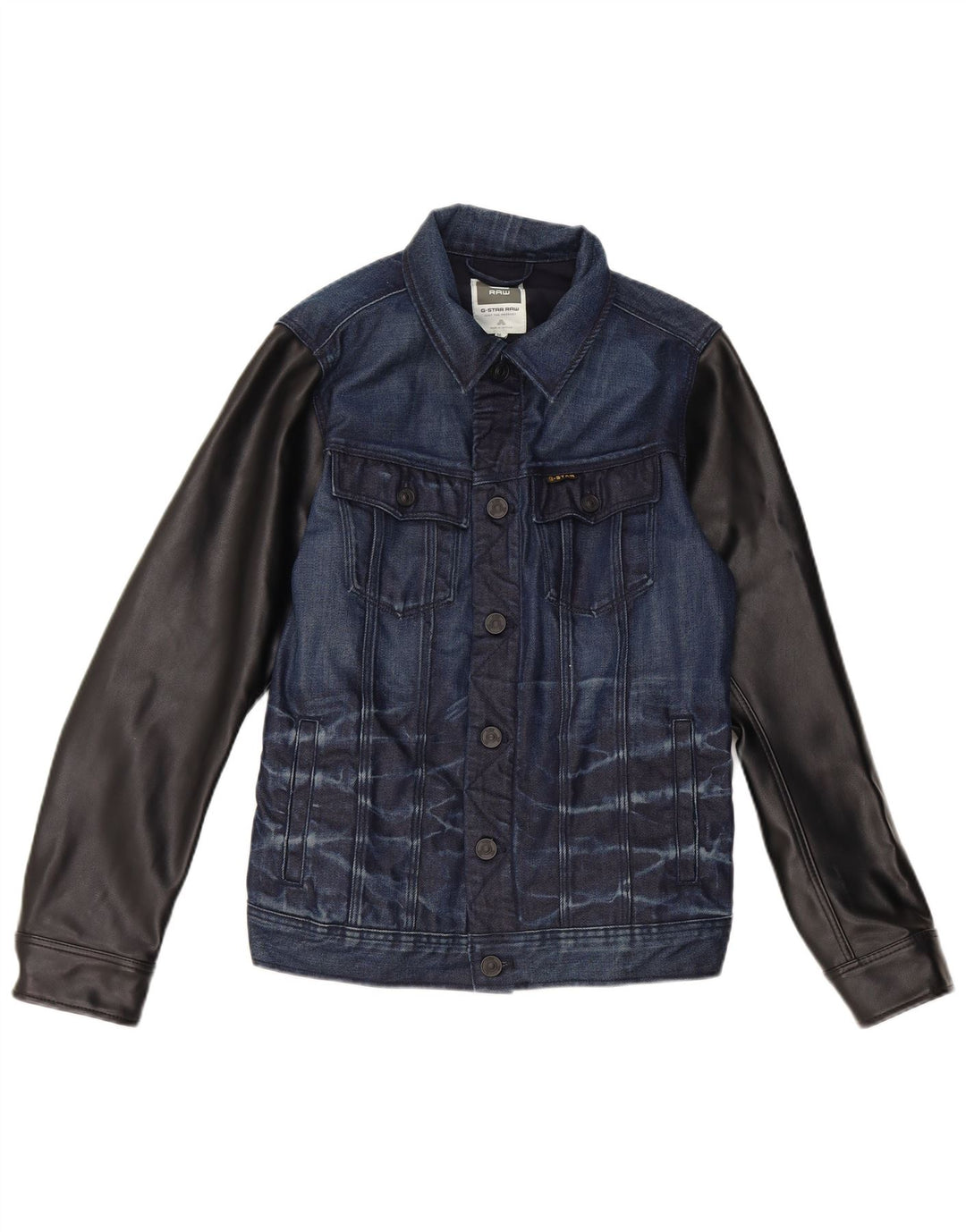 G-Star ženska traper jakna UK 12 srednje tamnoplave pamučne boje