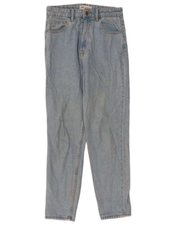 Zara Womens Tapered Jeans EU 36 XS W26 L27 Blue Cotton