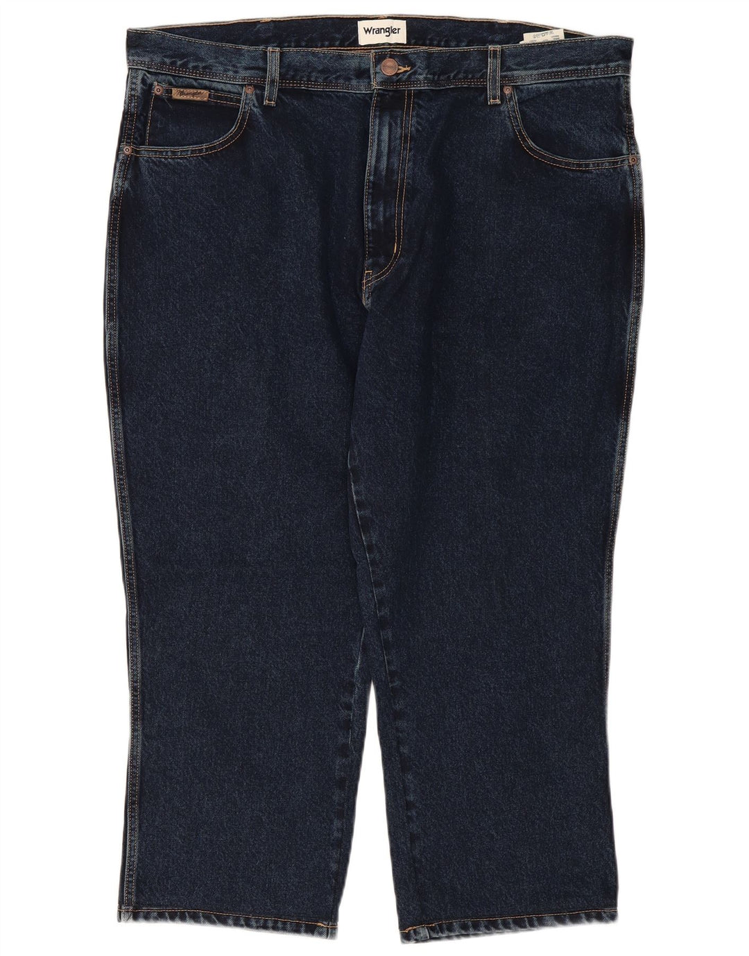 WRANGLER Muške Texas Capri ravne traperice W42 L24 tamnoplavi pamuk