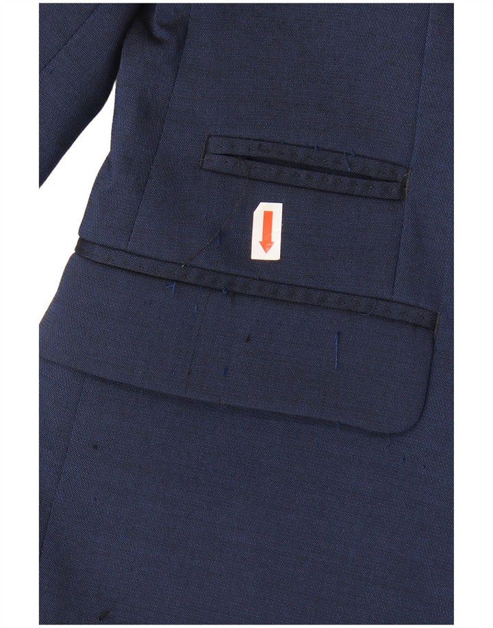 Zara muška jakna sa 2 gumba EU 46 mali tamnoplavi poliester