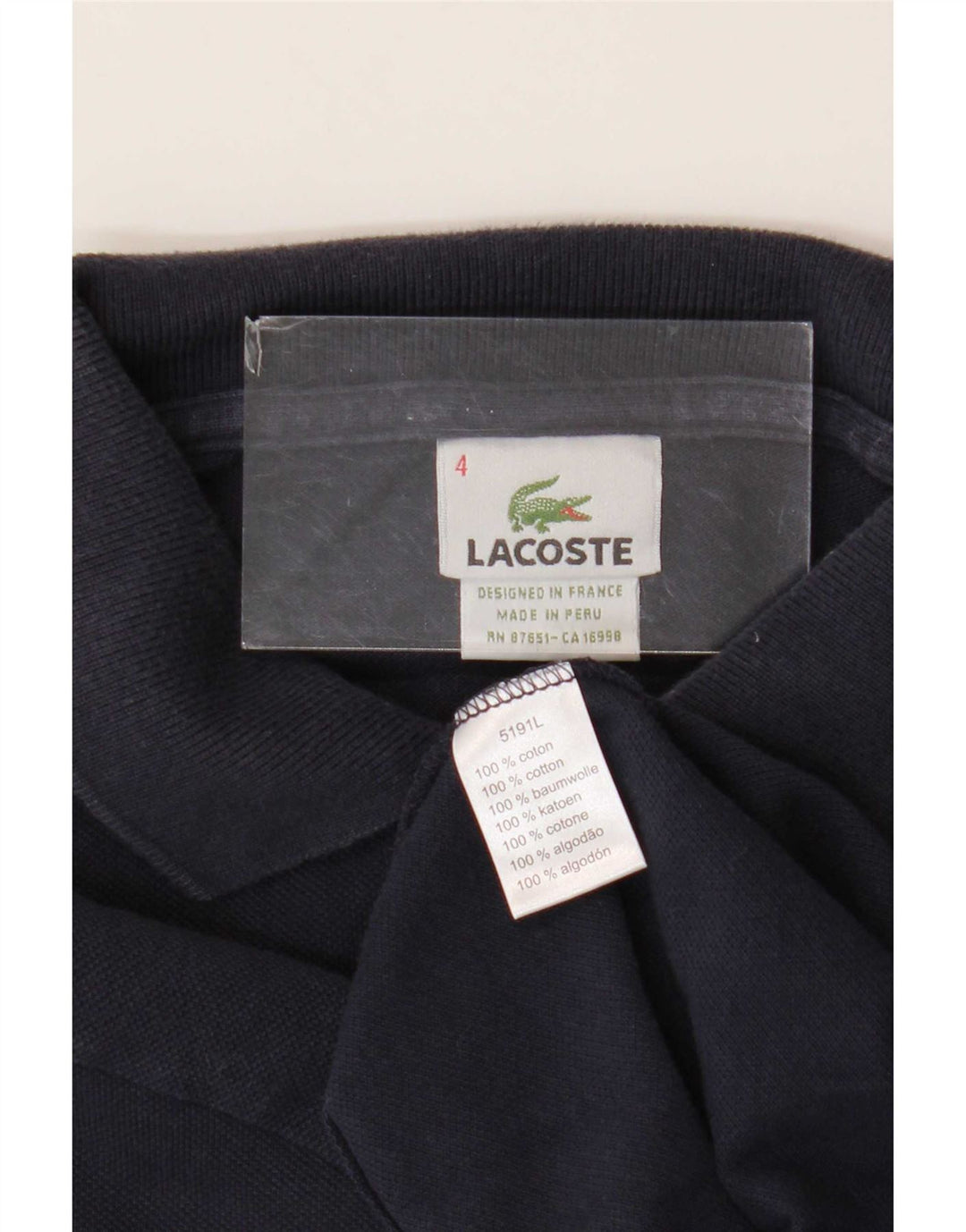 Lacoste muška polo majica veličine 4, srednje tamnoplavi pamuk