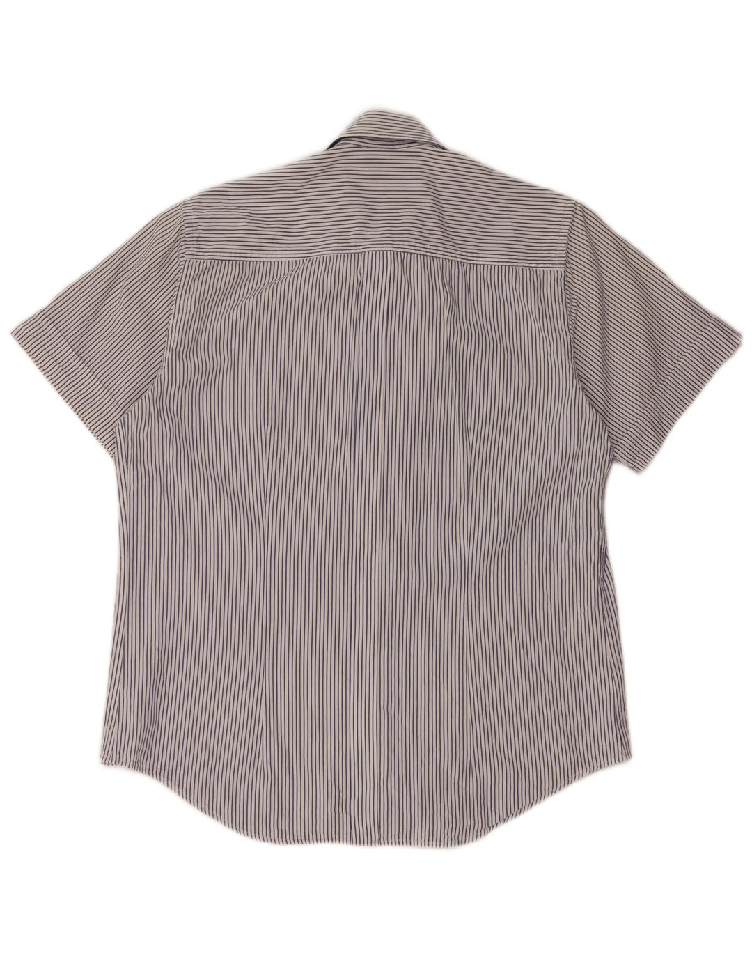 SERGIO TACCHINI Muška košulja kratkih rukava srednje tamnoplave pamučne pruge