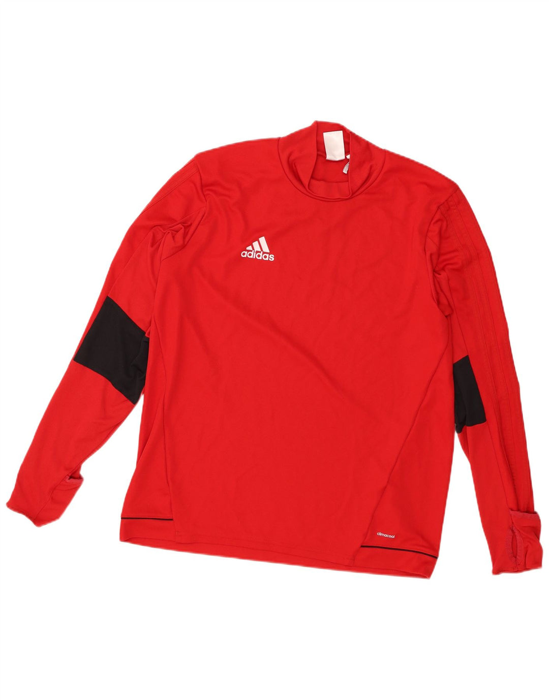 Adidas muška Climacool majica dugih rukava, veliki crveni poliester u boji