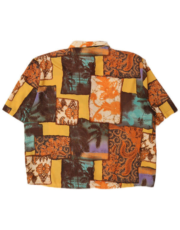 Vintage ženska košulja bluza UK 16 Veliki raznobojni patchwork