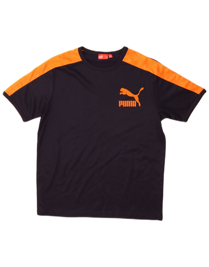 Puma muška grafička majica kratkih rukava srednje tamnoplave boje