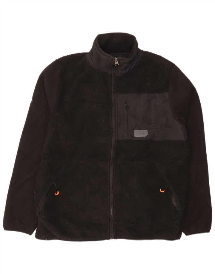 Superdry muška jakna od flisa UK 44 2XL crni poliester
