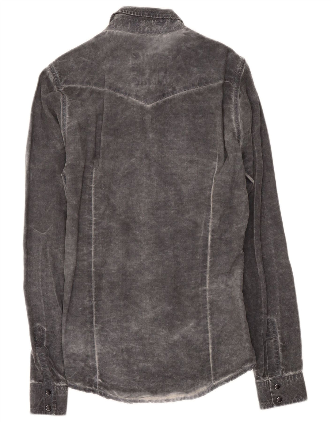Roy Rogers muška košulja Acid Wash Large Grey Lyocell