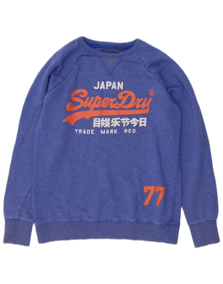 Superdry muška majica s grafičkim motivima, veliki plavi pamuk