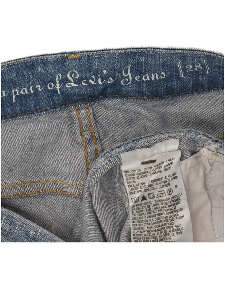 LEVI'S Ženske traper kratke hlače W28 Srednje plavi pamuk