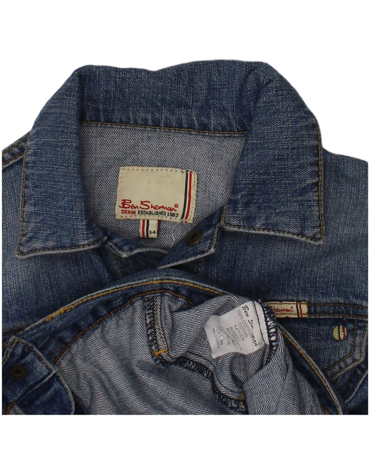 BEN SHERMAN Boys Denim Jacket 3-4 Years Blue Cotton