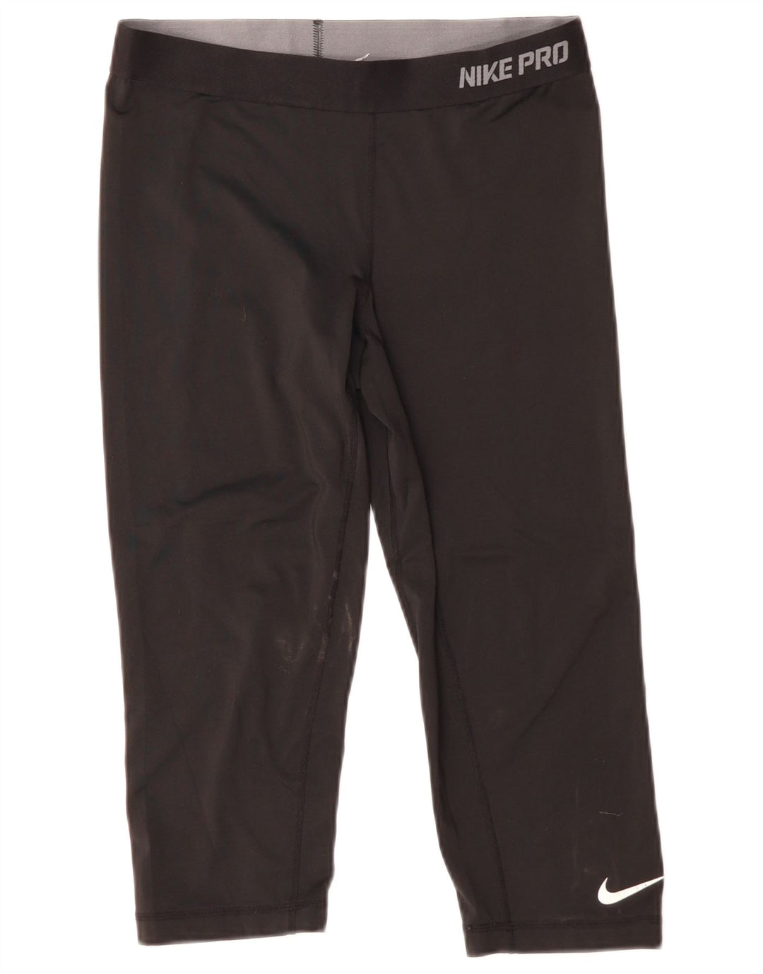 Nike ženske Graphic Capri tajice UK 26 velike crne poliesterske