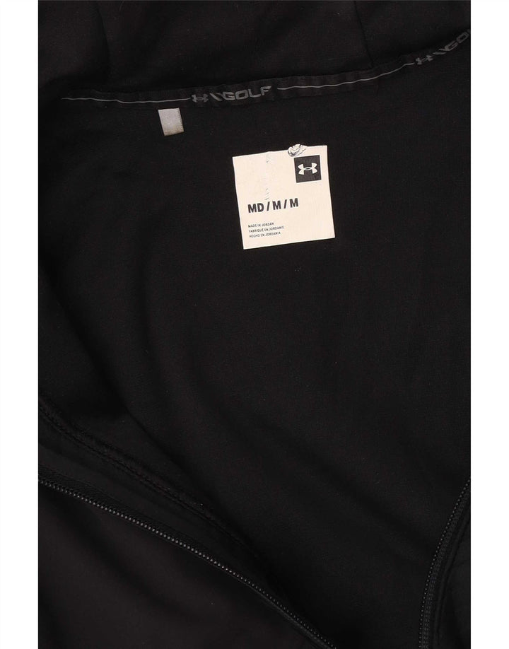 Under Armour muški pulover s kapuljačom na patentni zatvarač srednje crne boje