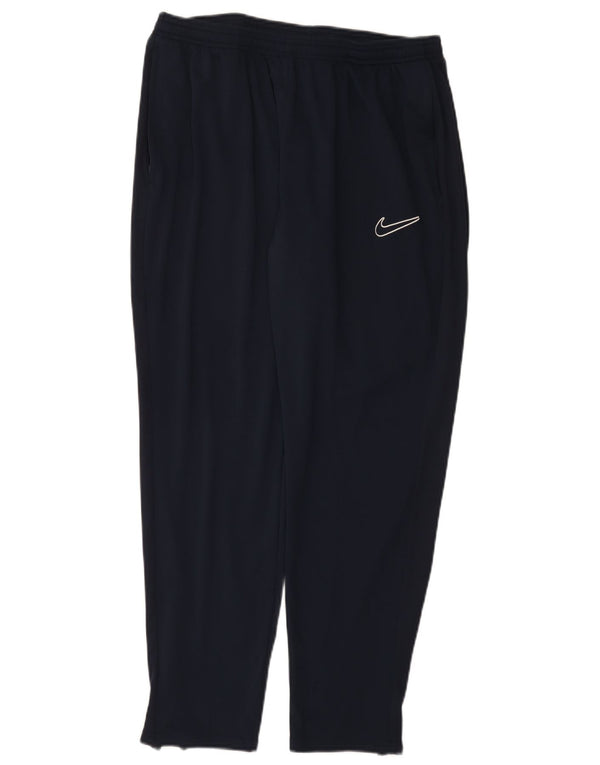 Nike muške Dri Fit hlače za trenirku 2XL tamnoplavi poliester