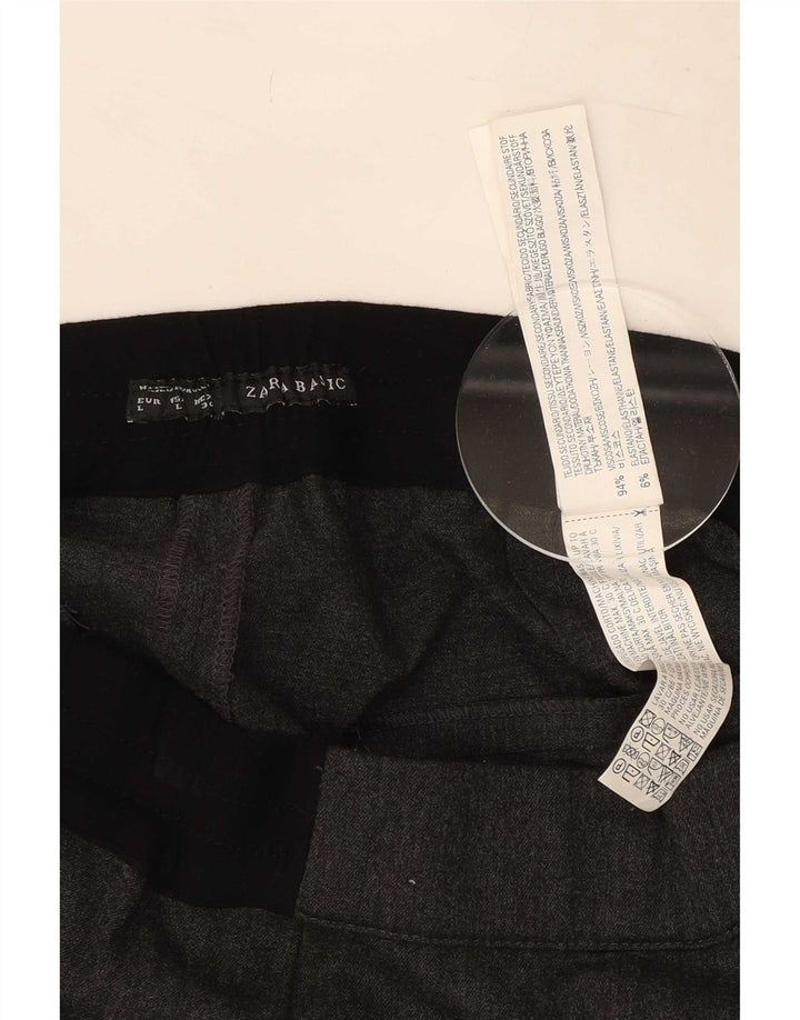 Zara ženske ležerne kratke hlače Large W30 siva viskoza