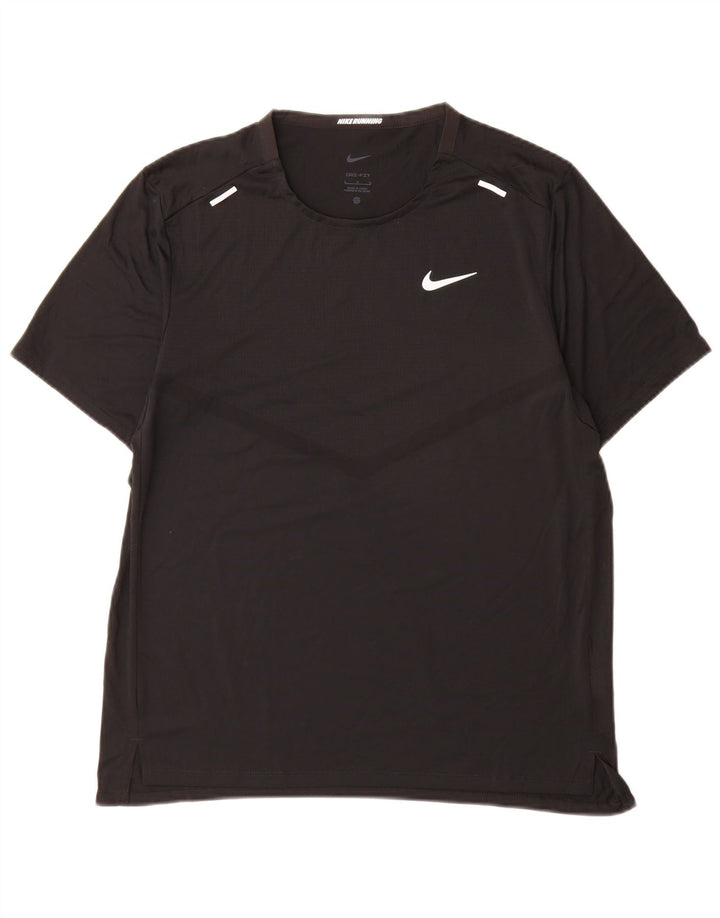 Nike Dri Fit majica kratkih rukava, veliki crni poliester