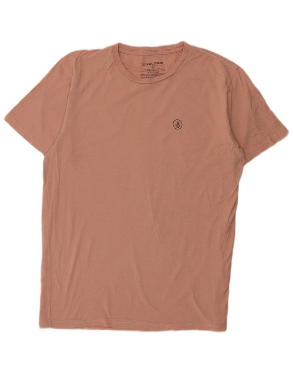 Volcom Mens T-Shirt Top Large Pink Cotton
