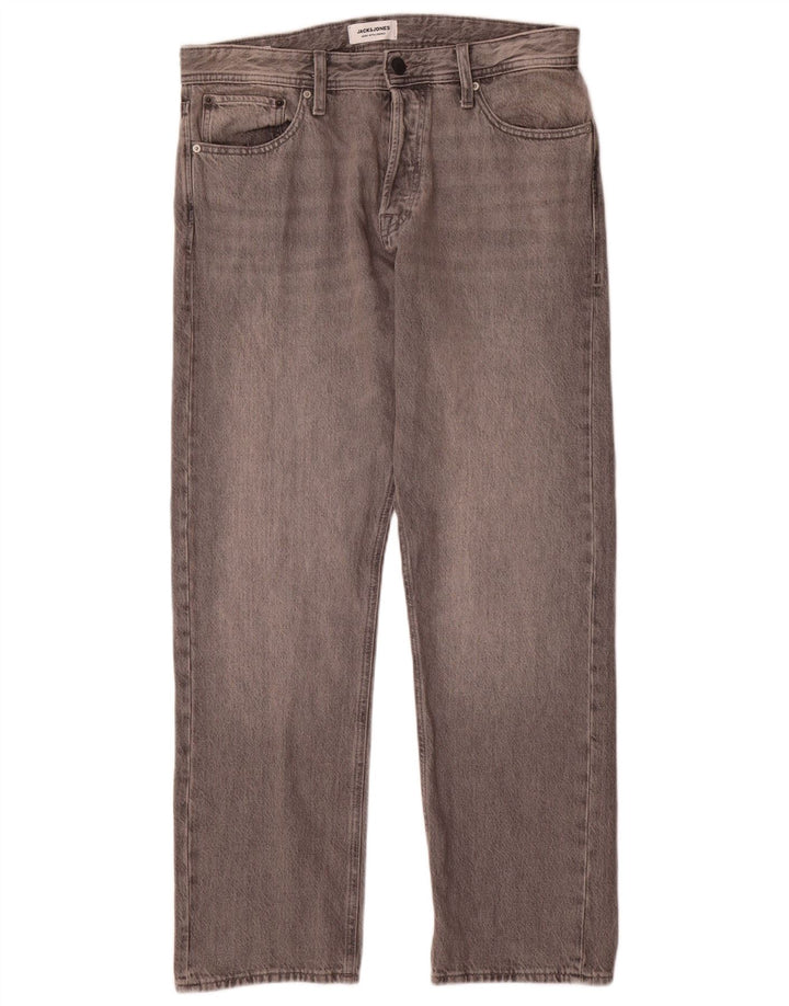 Jack & Jones Muške uske traperice W33 L32 Sivi pamuk