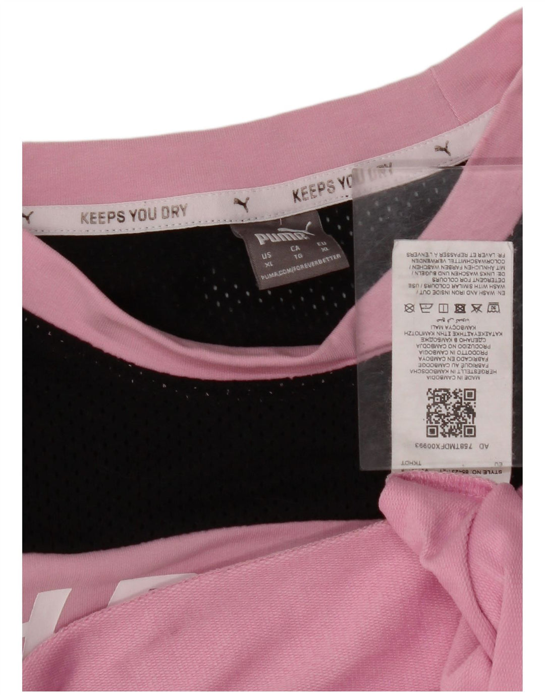 PUMA Ženska majica kratkih rukava s grafičkim motivima UK 18 XL Pink Colourblock Pamuk