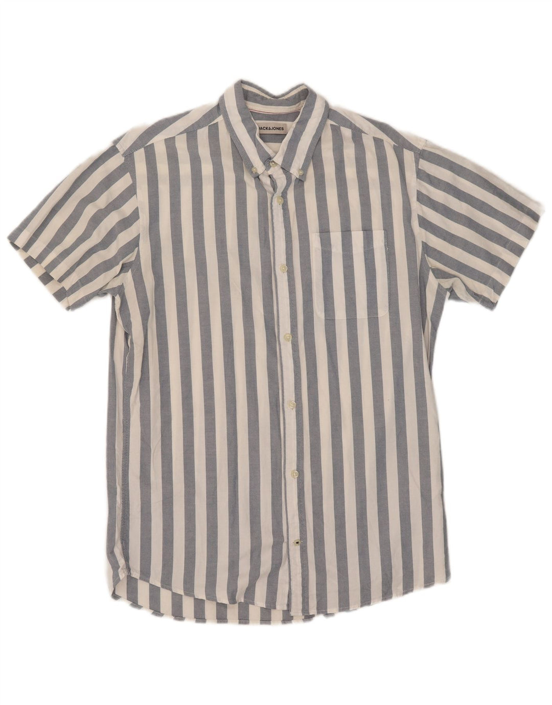 Jack & Jones muška košulja kratkih rukava, pamuk na srednje plave pruge