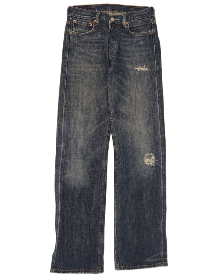 Levi's muške otrcane široke traperice W29 L34 plavi pamuk