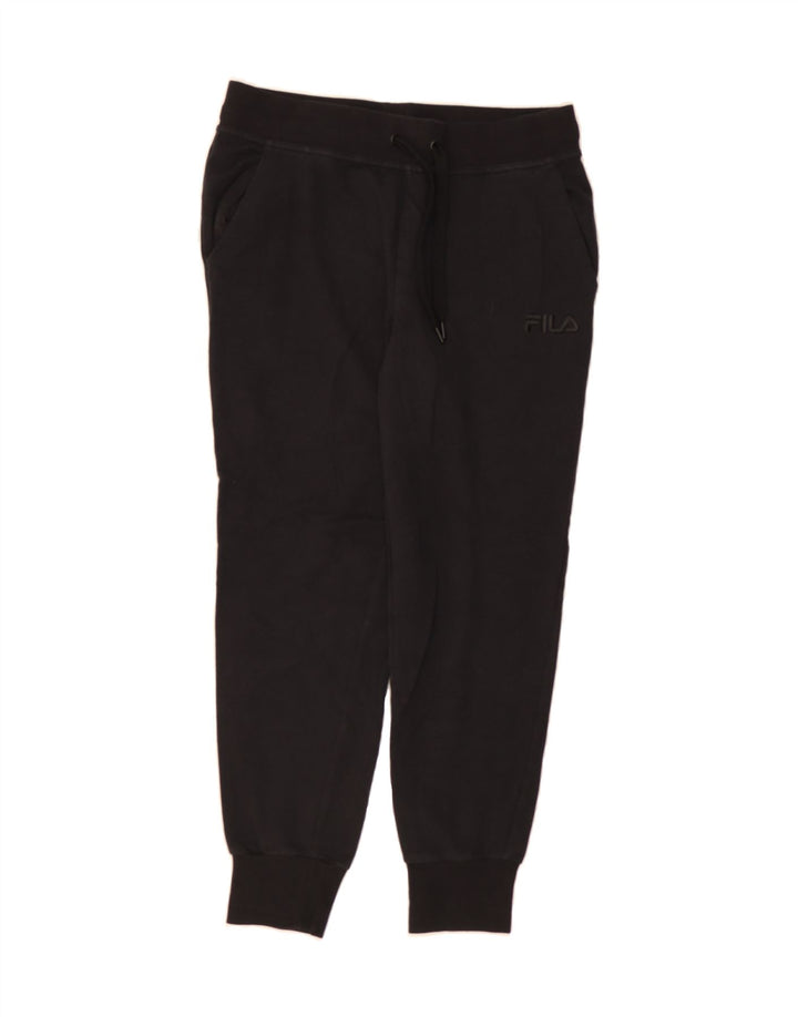FILA Womens Tracksuit Trousers Joggers Medium  Black Cotton Vintage Fila and Second-Hand Fila from Messina Hembry 