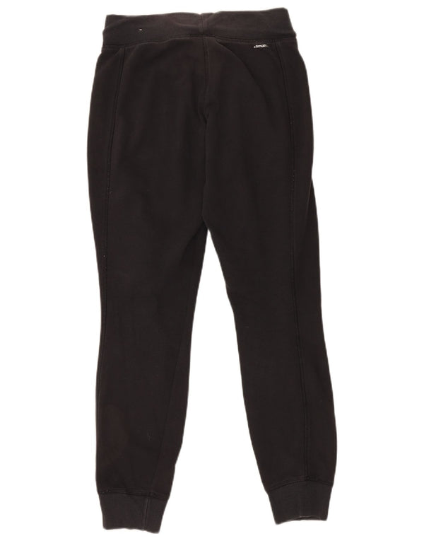 Adidas Womens Graphic Tracksuit Trousers Joggers UK 4/6 XS Black Cotton