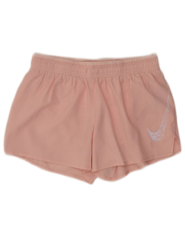 Nike Ženske Dri Fit Graphic Sport Shorts UK 10 Mali ružičasti poliester