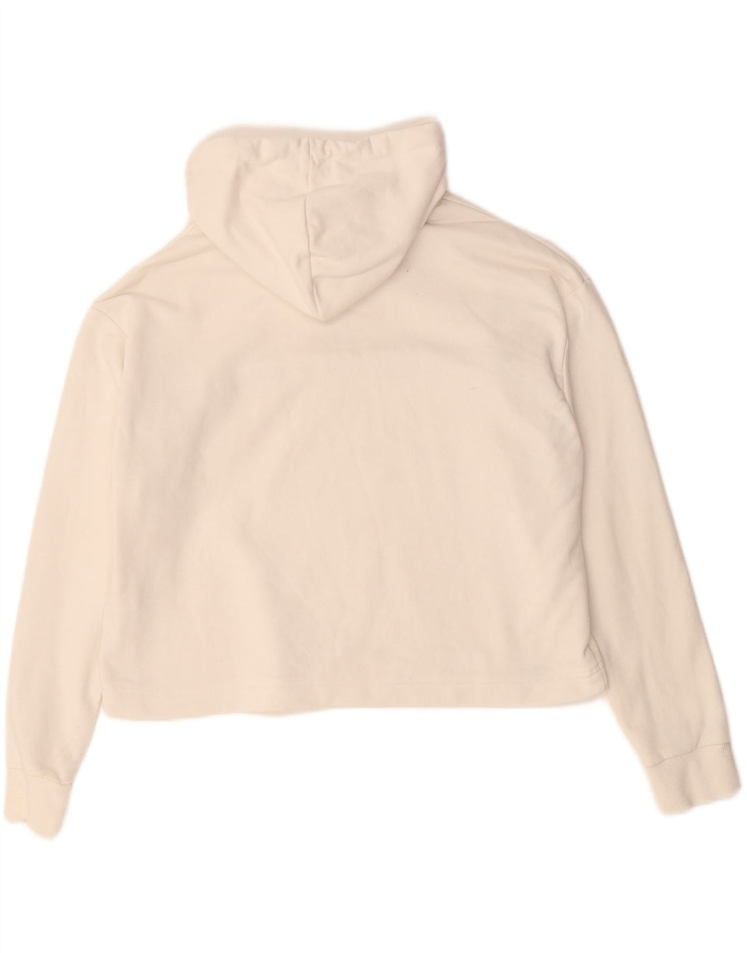 PUMA Ženska prekomjerna majica s kapuljačom s kapuljačom UK 14 Srednje bijeli pamuk